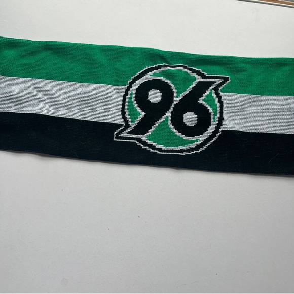 Green and Black Striped 96 Soccer Scarf - Picture 2 of 7